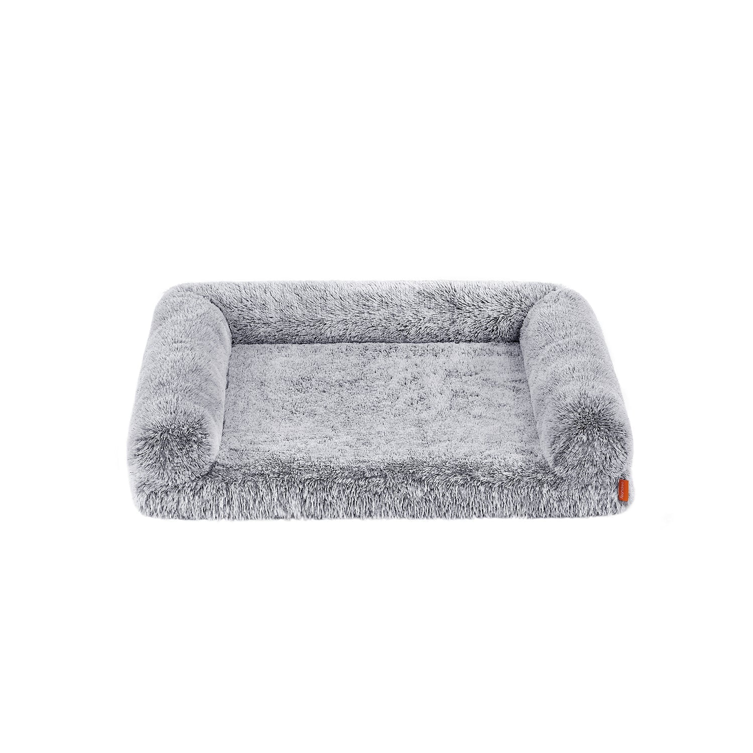 Dog Bed – Egg Crate Foam – Soft Grey – Removable Washable Cover