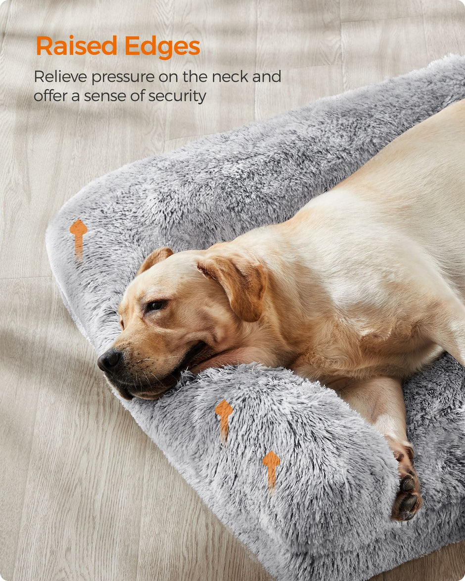XXL Orthopedic Dog Sofa Bed – Egg Crate Foam – Neutral Color – Removable Washable Cover for Large Dogs