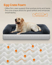 Dog Sofa Bed – Foam – Dark Grey – XXL for Large Dogs