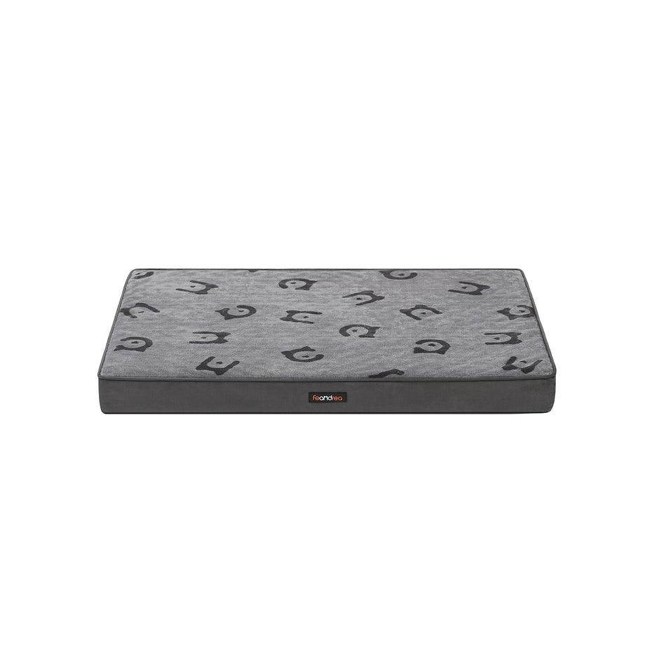 Orthopedic Dog Bed – Egg Crate Foam – Dove Grey – Washable with Waterproof Cover