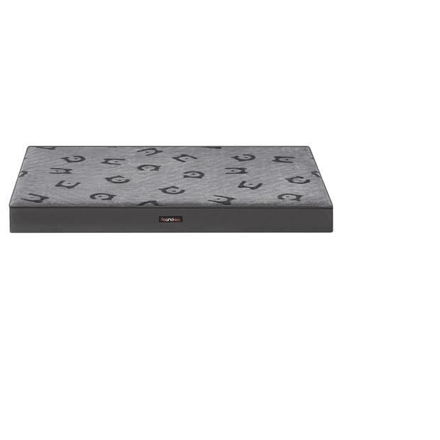 Orthopedic Dog Bed – Egg Crate Foam – Dove Grey – Waterproof Removable Cover