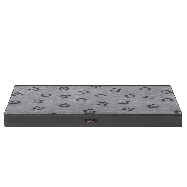 XXL Orthopedic Dog Bed – Egg Crate Foam – Dove Grey – Waterproof Removable Cover