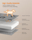 XXL Orthopedic Dog Bed – Egg Crate Foam – Dove Grey – Waterproof Removable Cover