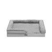 Orthopedic Dog Bed – Memory Foam – Dove Grey – Removable Washable Cover with Sides