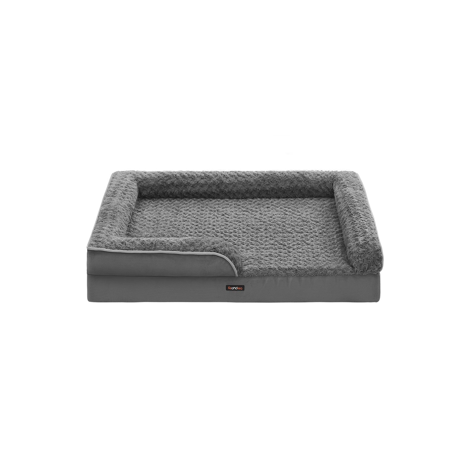 Orthopedic Dog Bed – Memory Foam – Slate Grey – Removable Washable Cover, Waterproof Liner