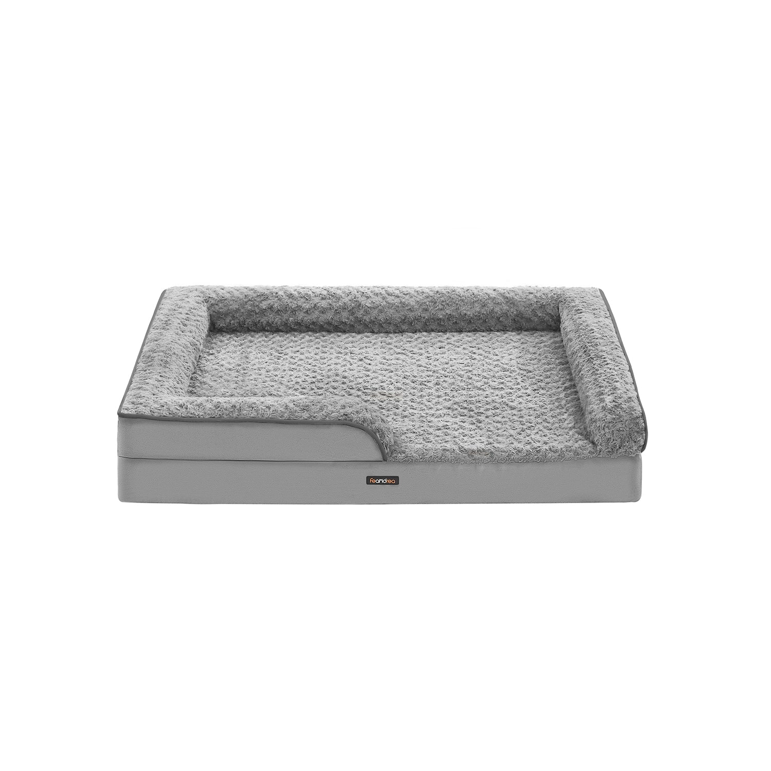 Orthopedic Dog Bed – Memory Foam – Dove Grey – Removable Washable Cover and Waterproof Liner