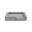 Orthopedic Dog Bed – Memory Foam – Dove Grey – Removable Washable Cover and Waterproof Liner