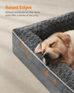 Orthopedic Dog Bed – Memory Foam – Slate Grey – Removable Washable Cover, Waterproof Liner