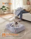 Dog Bed – Soft Padding – Grey Ombré – Removable and Machine Washable Cover, Non-Slip