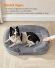 Orthopaedic Dog Sofa – Egg Crate Foam – Light Grey – Removable Cover and Non-Slip Design