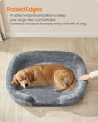 Orthopaedic Dog Sofa – Egg Crate Foam – Light Grey – Waterproof, Removable Cover, Non-Slip