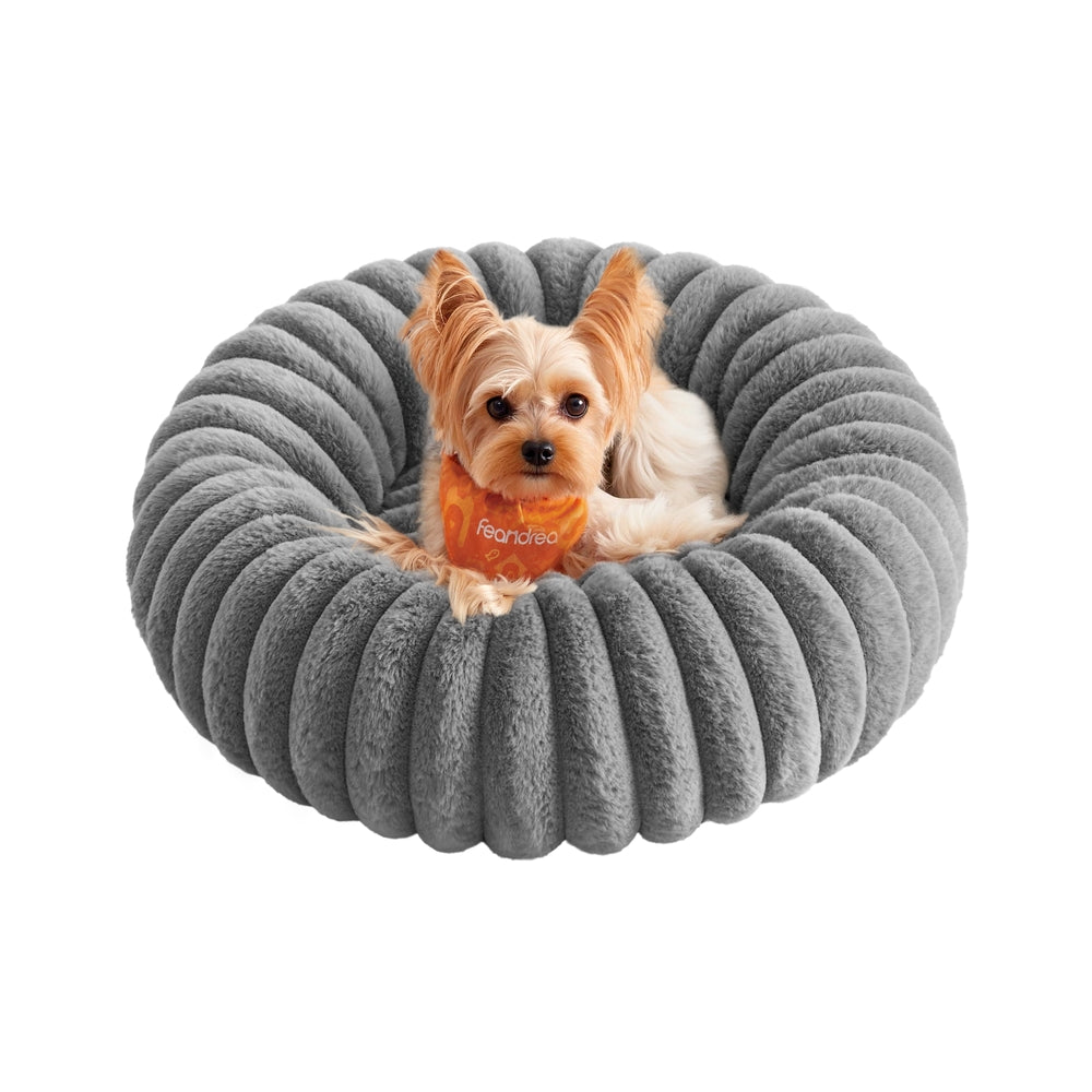 Small Dog & Cat Bed – Soft Padding – Dove Grey – Washable and Non-Slip