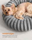 Small Dog & Cat Bed – Soft Padding – Dove Grey – Washable and Non-Slip