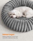 Medium Dog and Cat Bed – Soft Padding – Dove Grey – Washable and Non-Slip