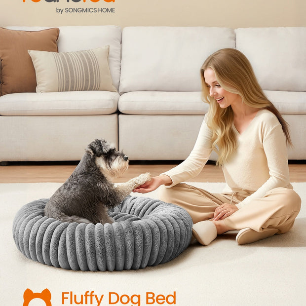Large Dog Bed – Soft Padding – Dove Grey – Washable and Non-Slip