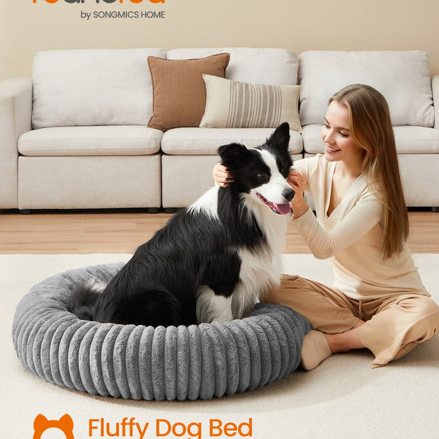 Extra Large Dog Bed – Soft Padding – Dove Grey – Washable and Non-Slip