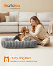 Large Dog Sofa Bed – Soft Padding – Dove Grey – Washable 91 x 68 x 18 cm