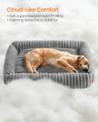 Extra Large Dog Sofa Bed – Soft Padding – Dove Grey – Washable
