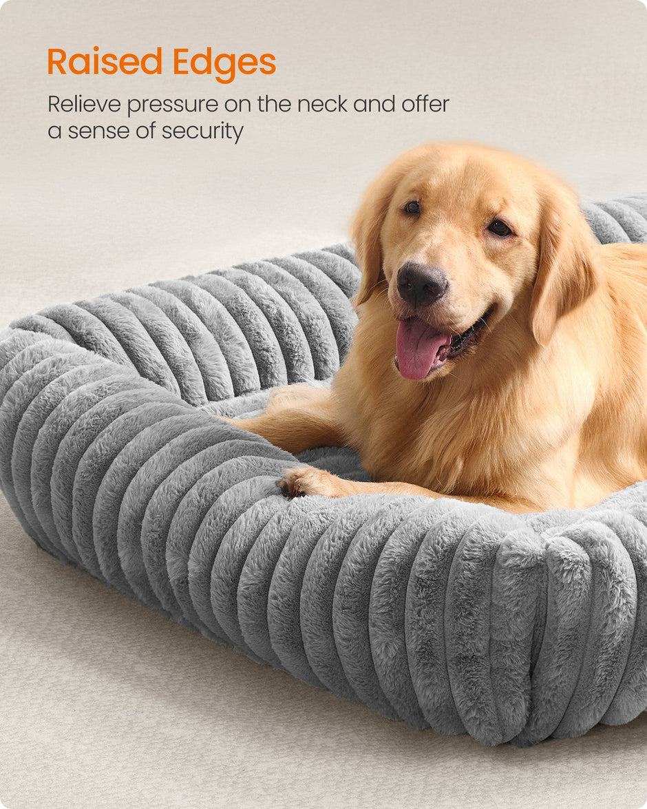 Extra Large Dog Sofa Bed – Soft Padding – Dove Grey – Washable