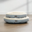 Donut Shape Dog Bed – Fabric – Dark Grey – 55 cm Diameter
