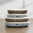 Donut Shape Dog Bed – Fabric – Dark Grey – 55 cm Diameter