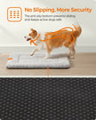 Dog and Cat Bed – PP – Dove Grey – Machine Washable, Non-Slip, 90 x 65 cm