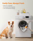 Dog and Cat Bed – PP – Dove Grey – Machine Washable, Non-Slip, 90 x 65 cm