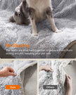 Waterproof Dog Blanket – Sherpa Fleece – Grey Ombré – Reversible Double-Sided Protector for Miniature Pets