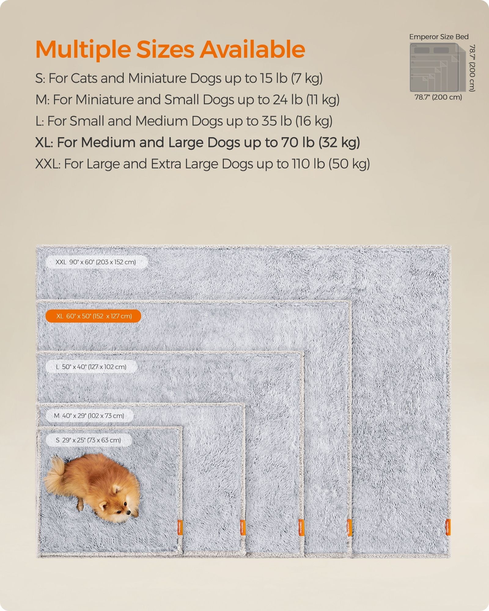 Waterproof Dog Blanket – Sherpa Fleece – Grey Ombré – Extra Large, Double-Sided Reversible