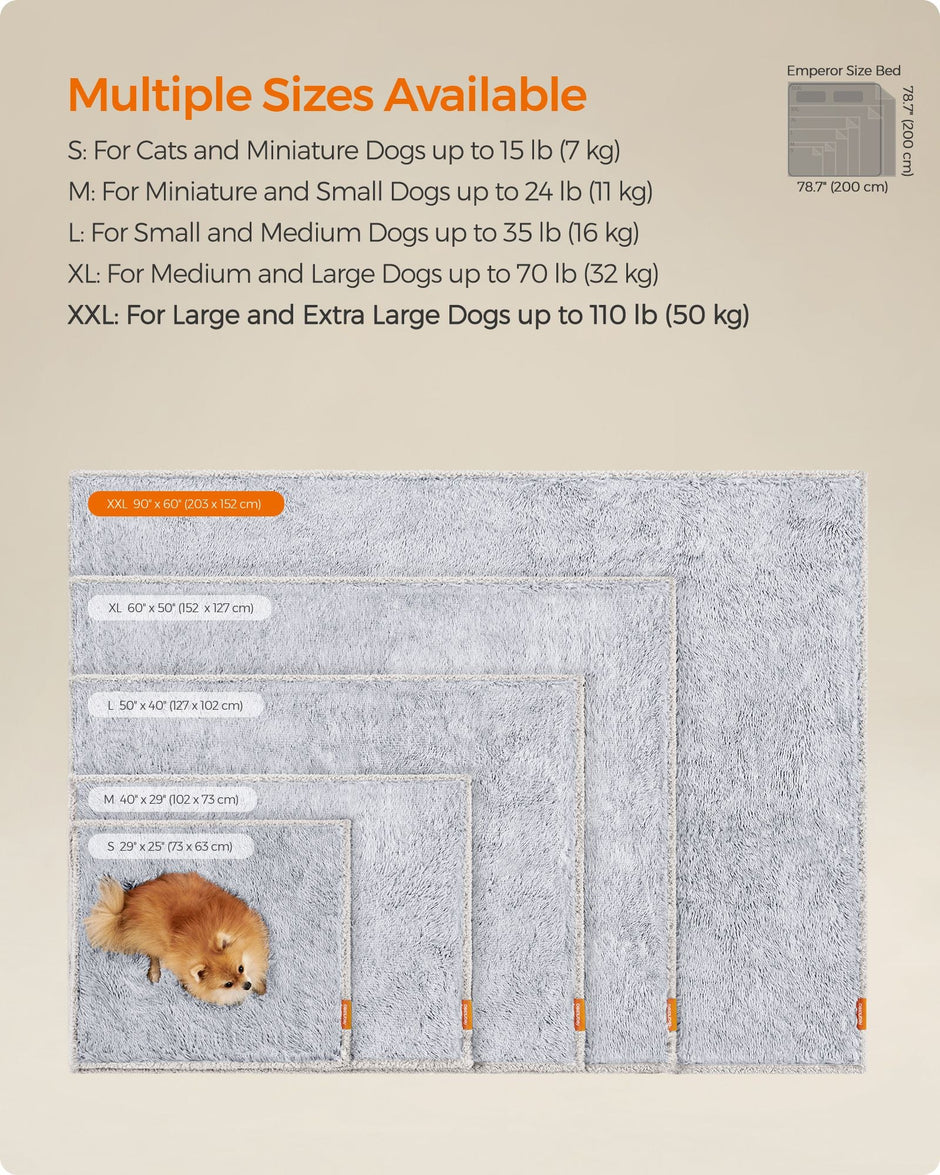 Waterproof Dog Blanket – Sherpa Fleece – Grey Ombré – Reversible XXL