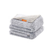 Waterproof Dog Blanket – Sherpa Fleece – Grey Ombré – Reversible Double-Sided Design, XXXL