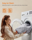 Waterproof Dog Blanket – Sherpa Fleece – Grey Ombré – Reversible Double-Sided Design, XXXL