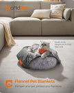 Pack of 3 Pet Blankets – Flannel – Slate Grey – Washable, 60 x 40 cm