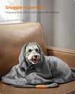 Pack of 3 Pet Blankets – Flannel – Slate Grey – Washable, 102 x 73 cm