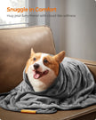 Pet Blankets Set – Flannel – Slate Grey – Washable, Pack of 3