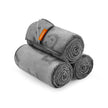 Flannel Pet Blanket Set – Flannel – Slate Grey – Washable, Large 203 x 152 cm (Pack of 3)