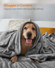 Flannel Pet Blanket Set – Flannel – Slate Grey – Washable, Large 203 x 152 cm (Pack of 3)
