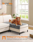 Dog Blanket – Waterproof – Dove Grey – Quilted Design, Non-Slip Bottom, Machine Washable