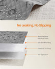 Dog Blanket – Waterproof – Dove Grey – Quilted Design, Non-Slip Bottom, Machine Washable