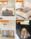 Dog Blanket – Waterproof – Dove Grey – Quilted Design, Non-Slip Bottom, Machine Washable