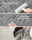 Waterproof Dog Blanket – Fabric – Dove Grey – Large Size with Non-Slip Bottom and Quilted Design