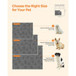 Dog Blanket – Sherpa Fleece – Grey – Waterproof and Reversible, Machine Washable, 73 x 63 cm