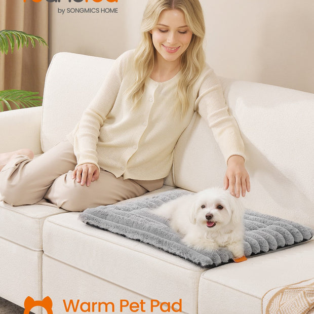 Pet Bed Mat – Fabric – Dove Grey – Machine Washable, Sofa Protector, 60 x 45 cm