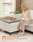 Dog Bed Mat – Fabric – Dove Grey – Machine Washable
