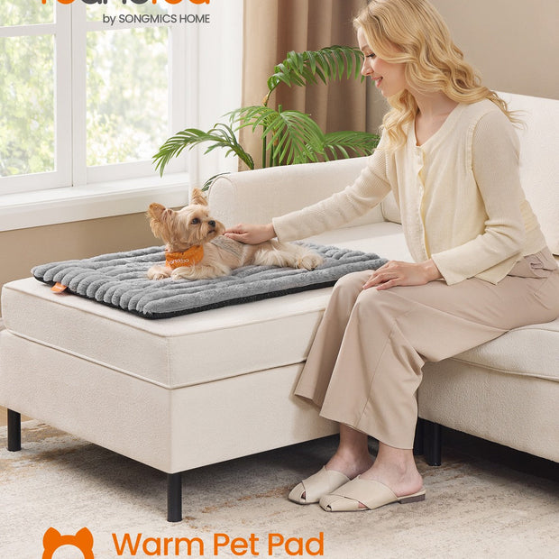 Dog Bed Mat – Fabric – Dove Grey – Machine Washable