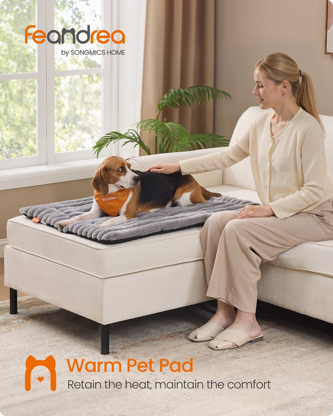 Pet Blanket – Polyester – Dove Grey – Machine Washable, 90 x 65 cm