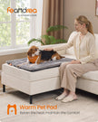 Pet Blanket – Polyester – Dove Grey – Machine Washable, 90 x 65 cm