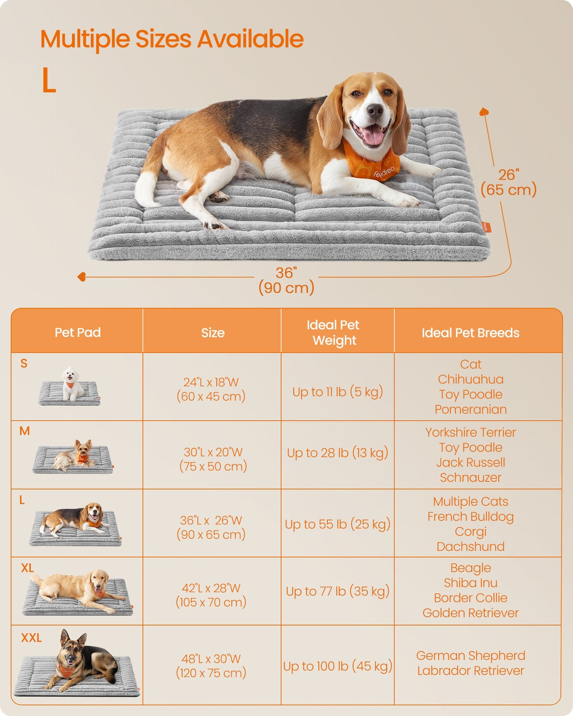 Pet Blanket – Polyester – Dove Grey – Machine Washable, 90 x 65 cm