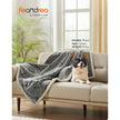 Waterproof Dog Blanket – Sherpa Fleece – Grey – Machine Washable, Reversible Design