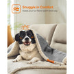 Waterproof Dog Blanket – Sherpa Fleece – Grey – Machine Washable, Reversible Design